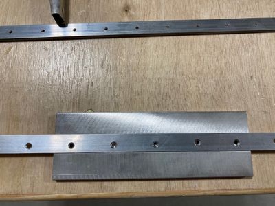 Countersinking the rudder wedge and priming