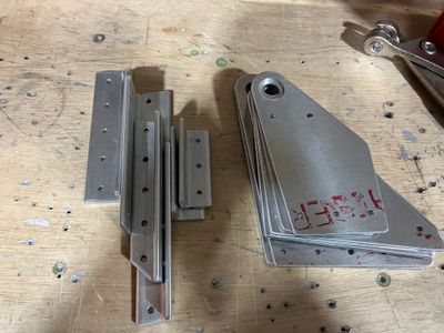 Deburred all the aileron bracket parts