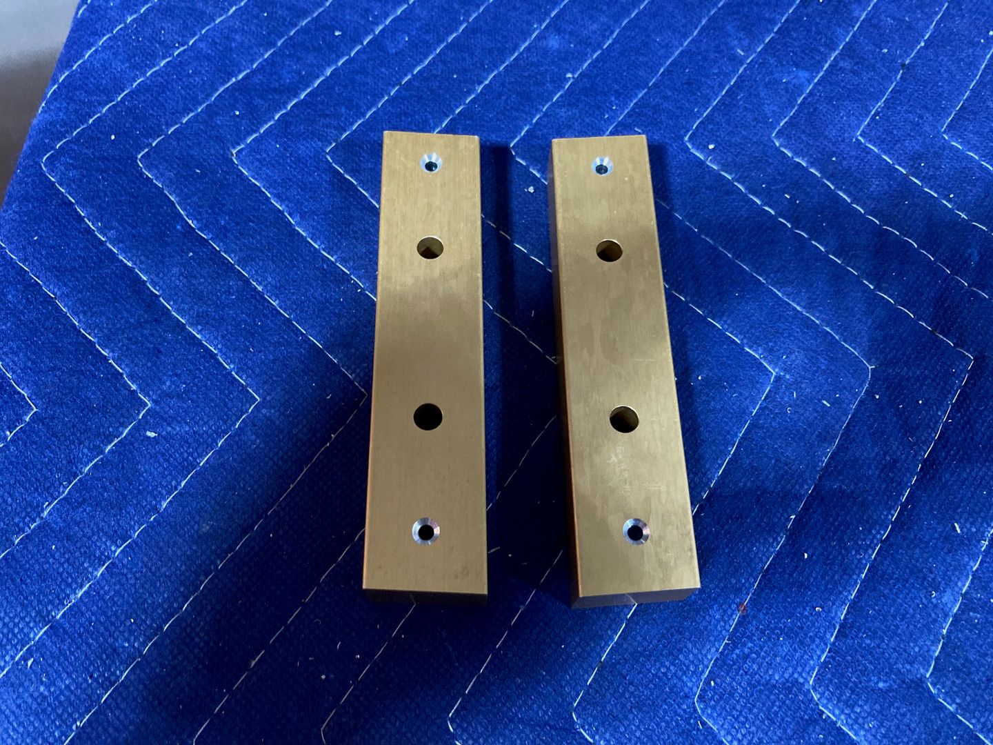 F-704G bars are drilled and counter-sinked.
