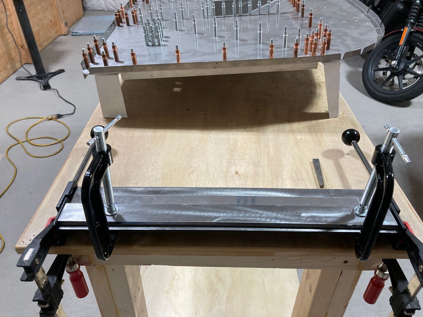 The bending brake.