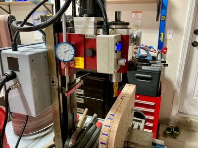 Forming block in the milling machine.