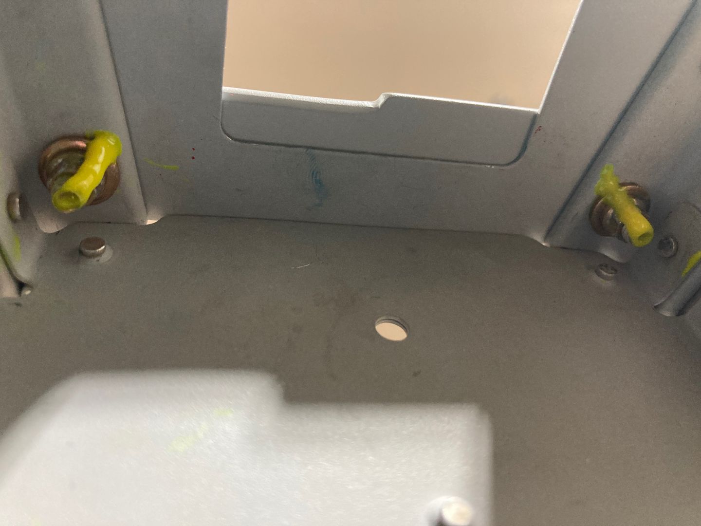 Bolted the up elevator stops using MS21042-3 nuts.