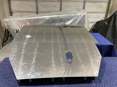 Finished riveting the center section