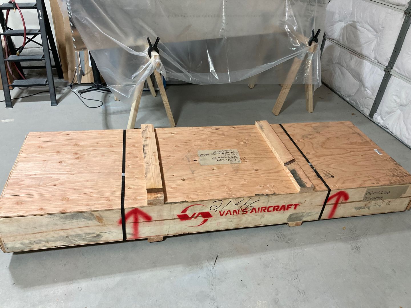 The crate.