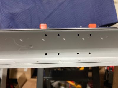 Drilled the holes.