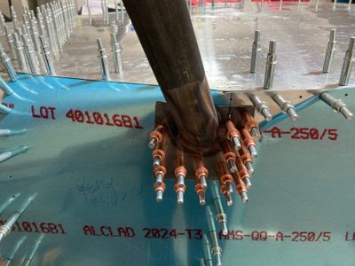 Drilled the left step to the skin