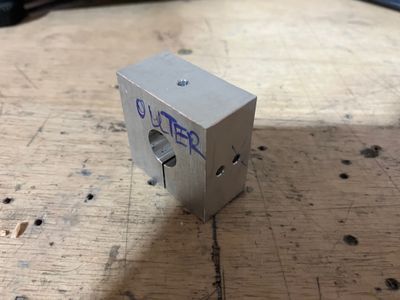 The drilling jig.
