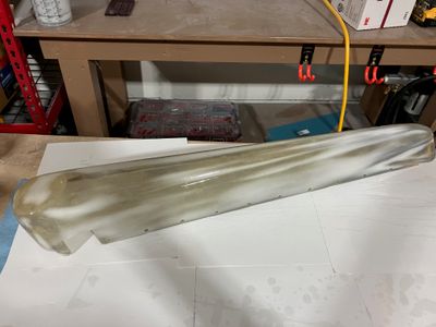 Fairing after clear epoxy has been applied