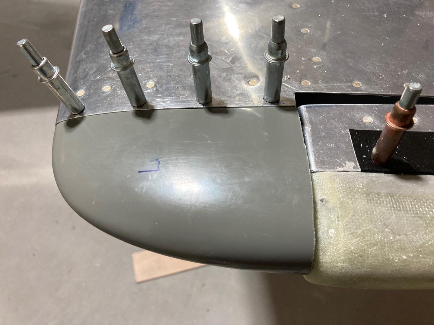 The left fairing is drilled.