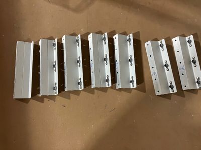 The finished z-brackets.