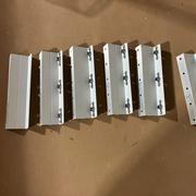 The finished z-brackets.