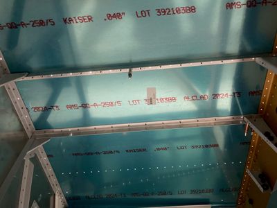 The floor stiffeners are drilled.