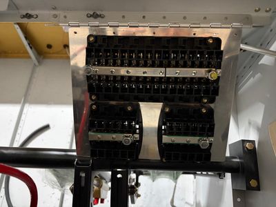 Hinged fuse panel