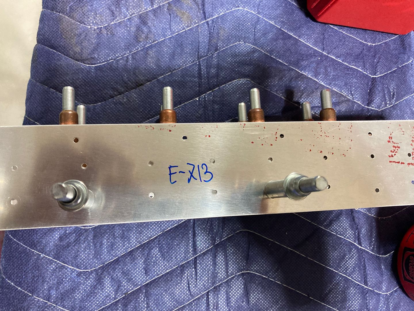 The holes don't align well on two ribs.