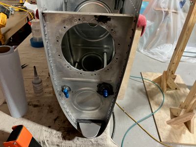 The inboard rib and the fuel sender