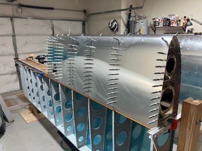 Drilling the left leading edge