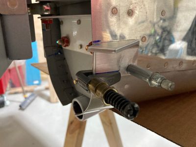 Locating the aft bottom hole.