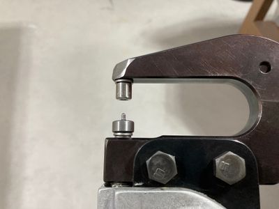 A narrow dimple die.