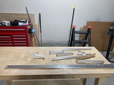 Deburring the left elevator parts