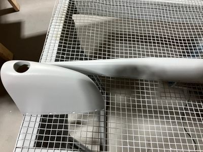Vertical fairings primed