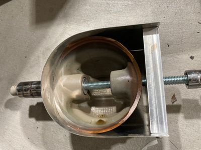 A piston pin removal tool.