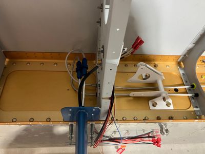 Installing left wing avionics