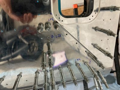 Positioning the stiffener.