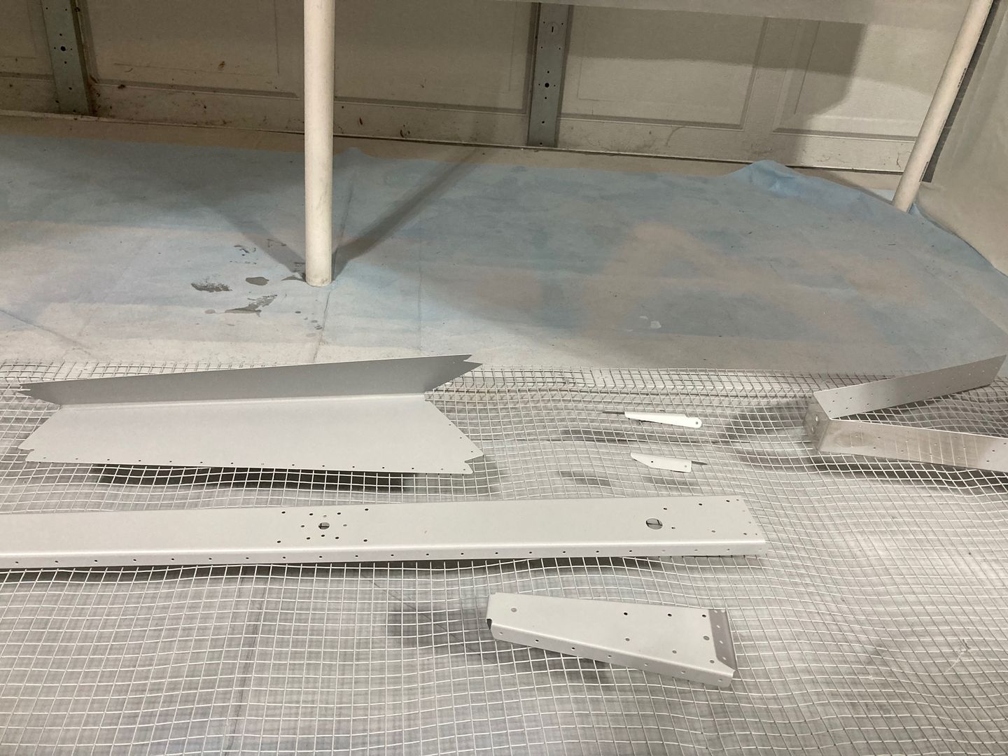 Some of the parts are primed.