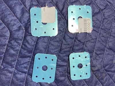 The reinforcement plates are separated.