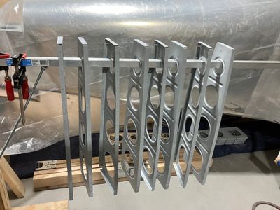 Priming the second set of wing ribs