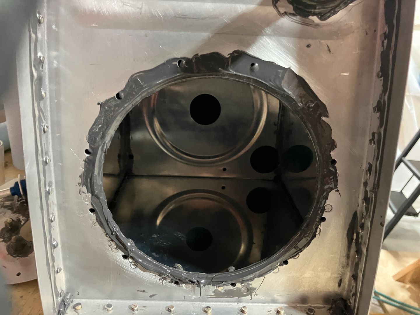 The sealant for the cover plate.