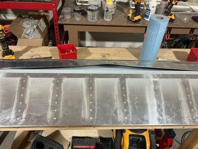 Clecoing skins to the structure.