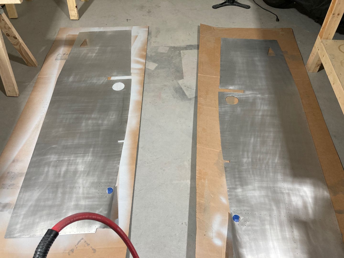 The skins are scuffed.