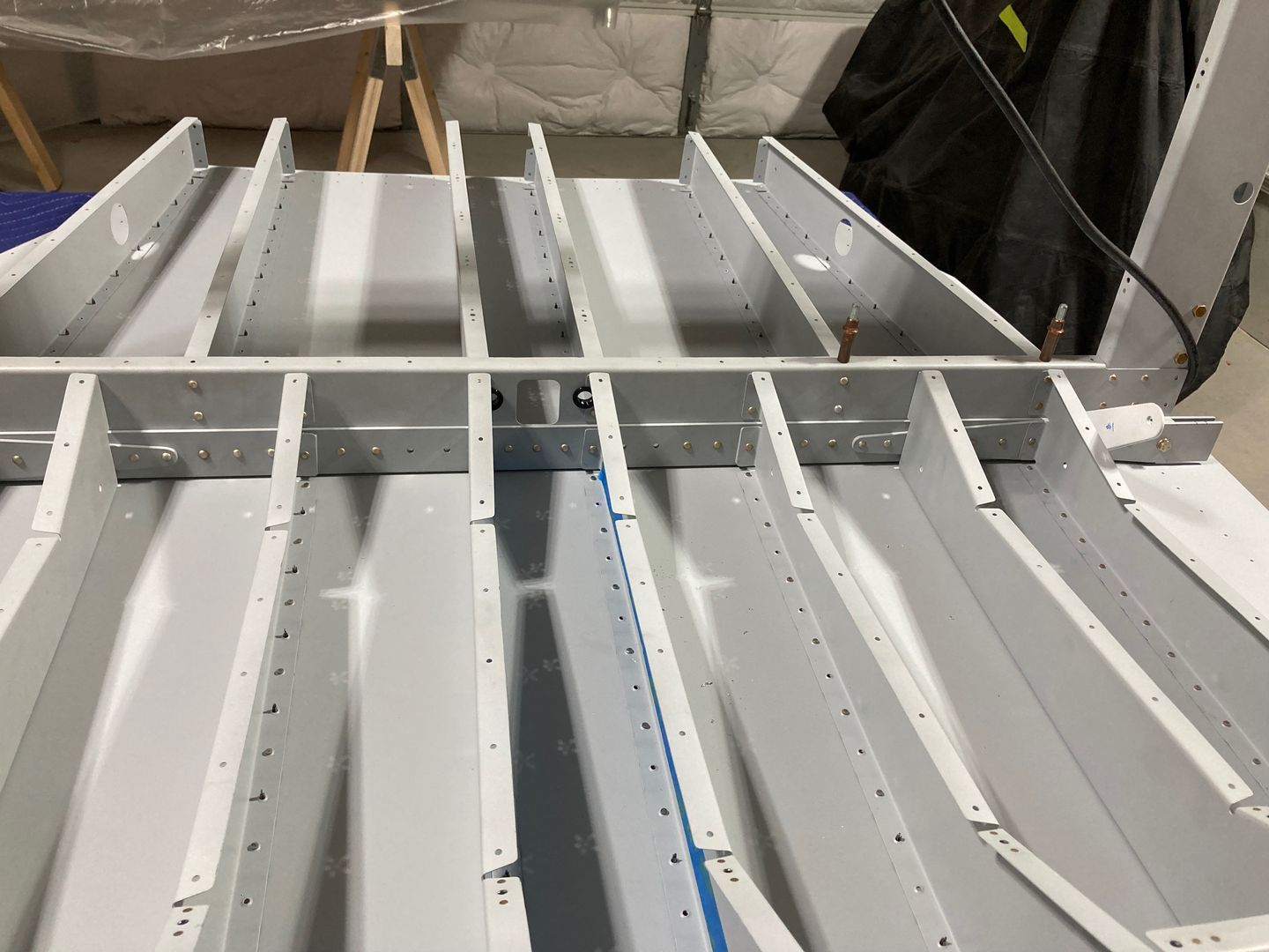 Some rivets of the center section.