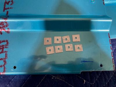 Making some square washers.