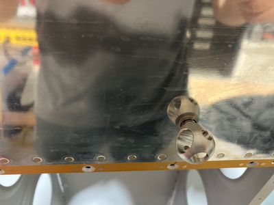 Installing the aileron hardware