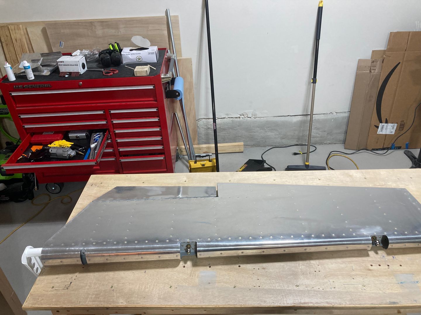 The leading edge rolled.