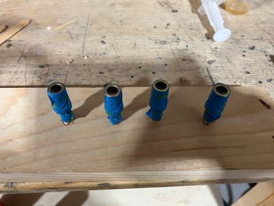 Threaded rod end.