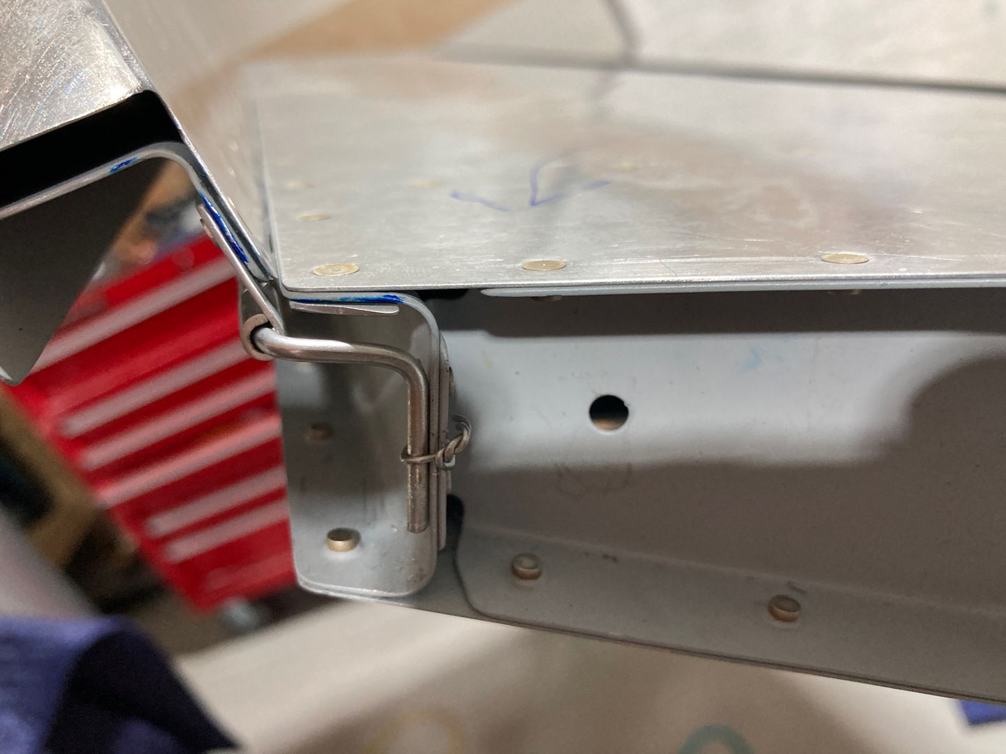 Installed the trim tab pin.
