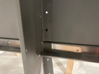 Using shim to avoid damaging the hole.