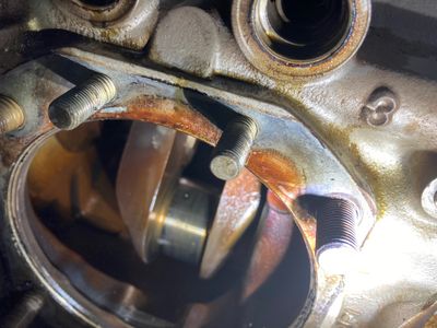 Marks from the washers.