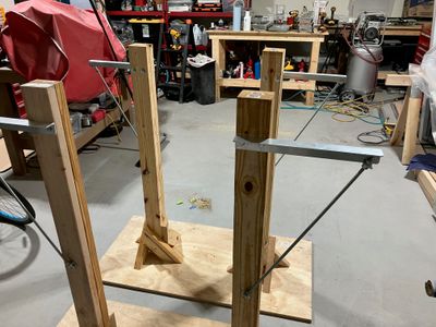 Constructing a wing stand