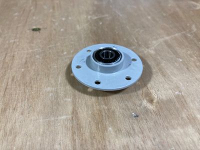 Primed the flanged bearing.