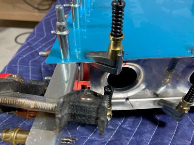 Marking approximate holes locations on the flanges.