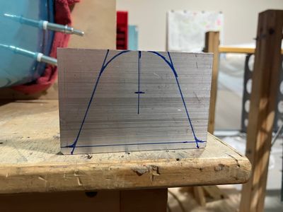 The other leg of the angle.