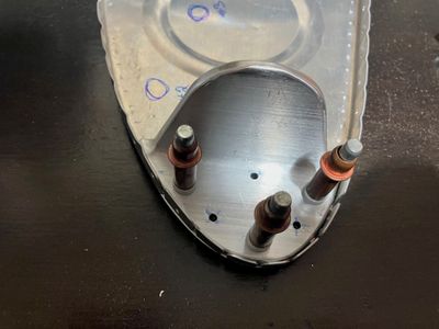 Drilling the angle holes.