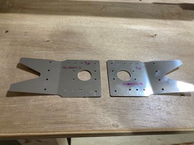 Front spar doublers separated and cleaned
