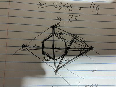 Drafting of the anti-rotation bracket.