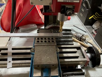 Machining the indent.