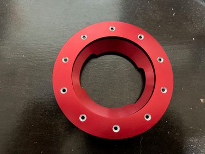 Countersinking the fuel flange.